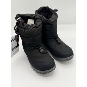 BAFFIN Cloud Low Womens Black Snow Boots Drawstring Ankle EASE-W008 Size 7